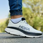 هوکا باند 8 سفید با زیره سفید مشکی مردانه و پسرانه