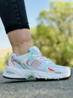 کتونی نیوبالانس 530 سفید سبزابی