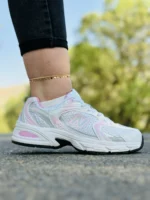 کتونی نیوبالانس 530 سفید صورتی