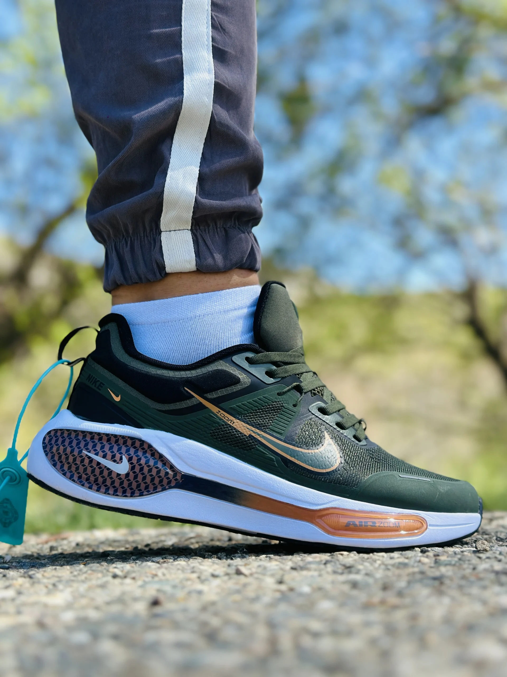 nike-7309-03 کفش نایک ایر زوم وینفلو رنگ سبز