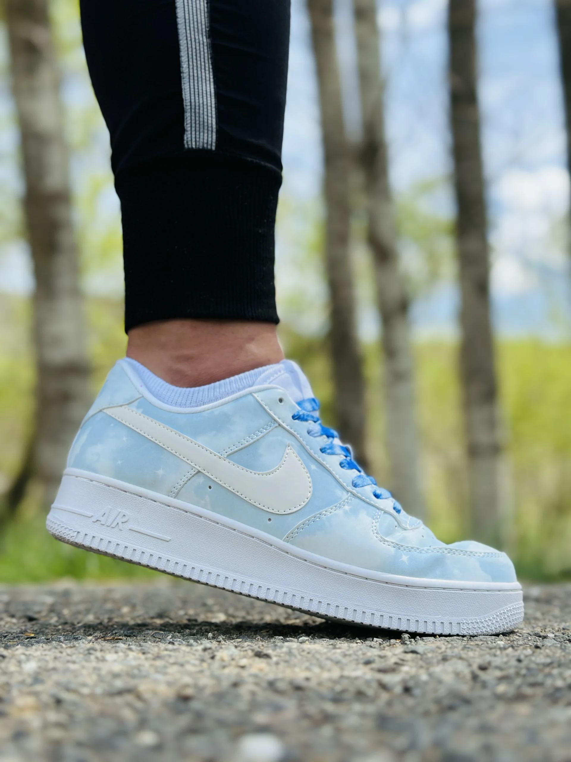 nike-7328-08 کفش نایک ایرفورس1 آبی روشن