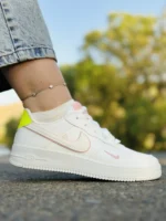 کفش نایک ایرفورس1 رنگ سفید صورتی
