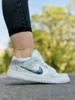 کفش نایک مدل dunk dragon سبزآبی زنانه و دخترانه